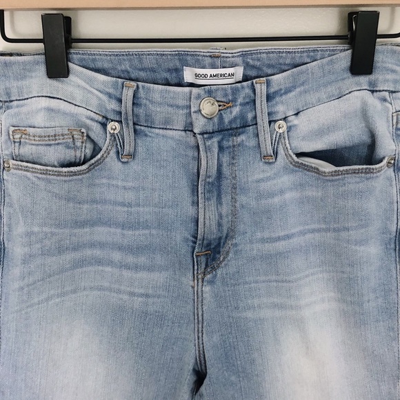 SOLD Good American Good Legs Distressed Jeans - Picture 3 of 9